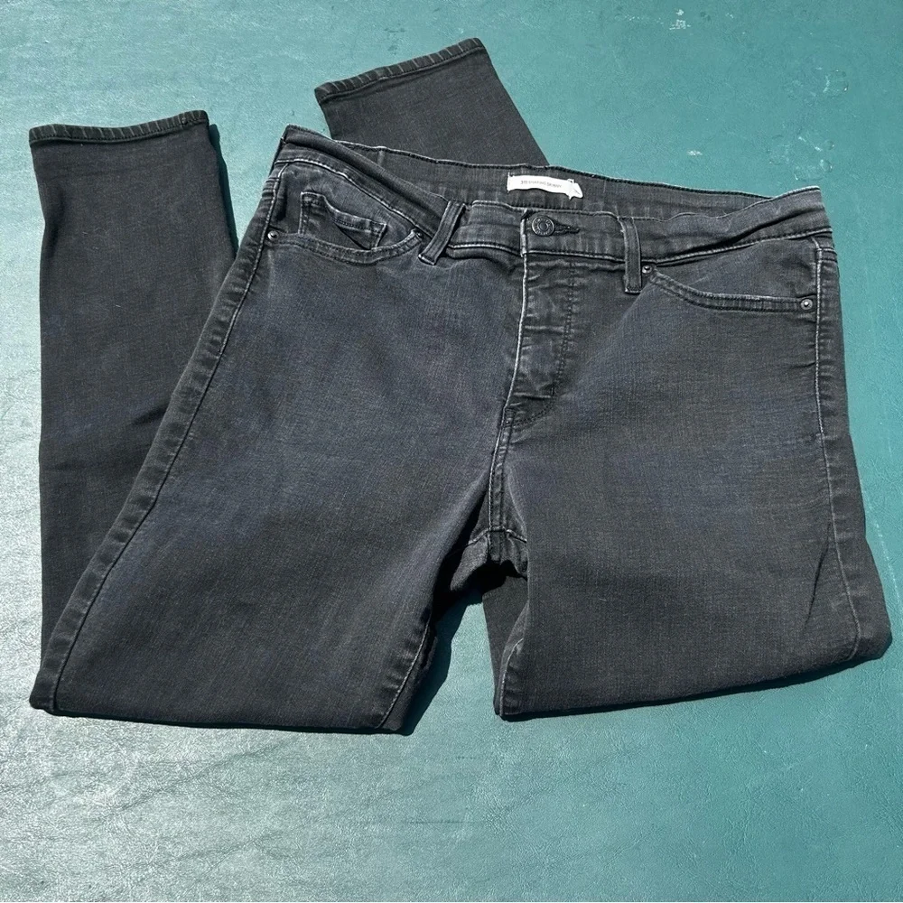 Levi's Charcoal 311 Shaping Skinny Jeans
